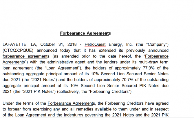 Forbearance Agreement. Робочий зразок №5 изображение 1