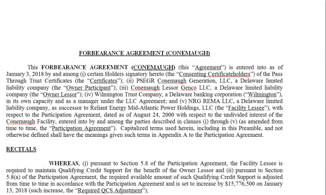 Forbearance Agreement. Робочий зразок №7 зображення 1