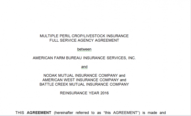 Agency agreement. Робочий зразок №11