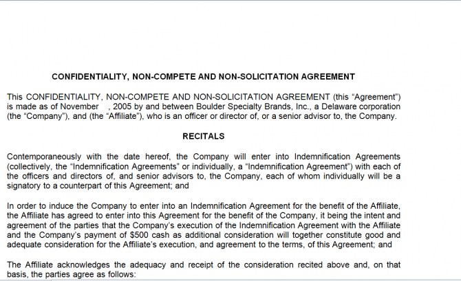 Non-Disclosure Agreement. Робочий зразок №4 зображення 1