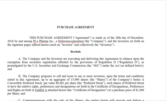 Purchase Agreement. Робочий зразок №5