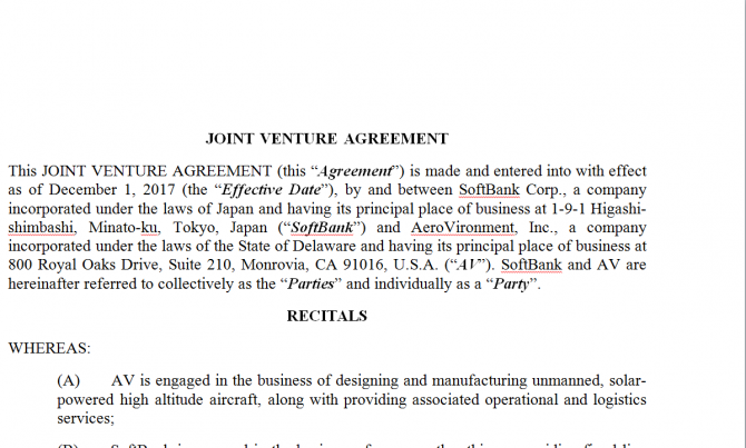 Joint Venture Agreement. Робочий зразок №5