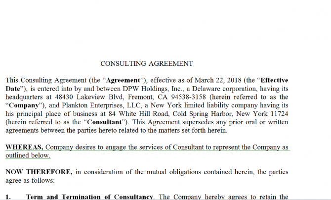 Consulting Agreement. Зразок 6 изображение 1