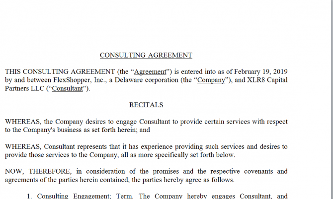 Consulting Agreement. Зразок 7