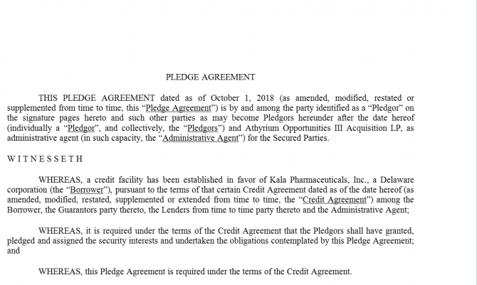 Pledge Agreement. Робочий зразок №5 изображение 1