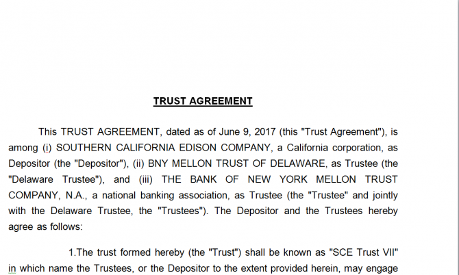 Trust Agreement. Робочий зразок №2 изображение 1