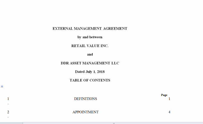Management Agreement. Робочий зразок №15