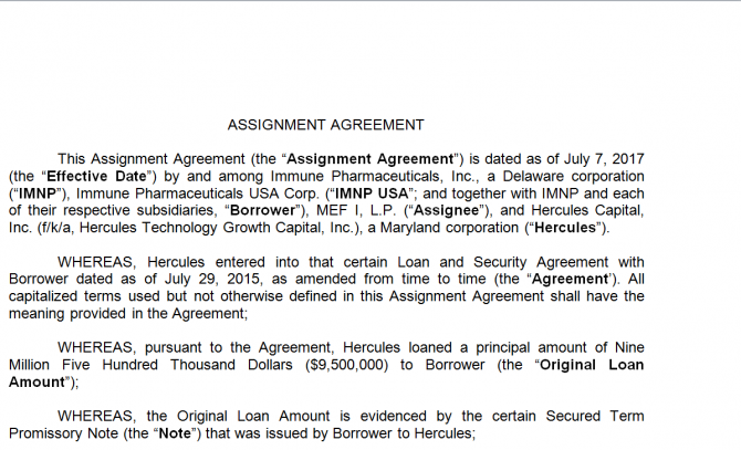 Assignment Agreement. Робочий зразок №4 зображення 1