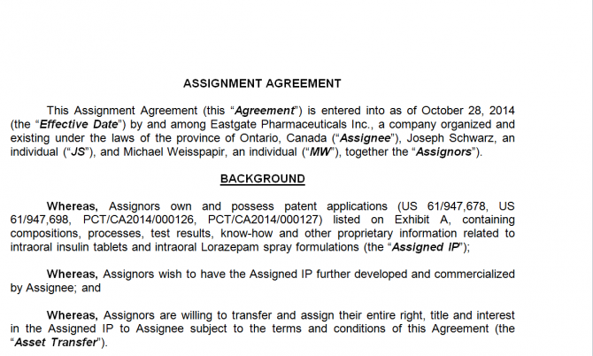 Assignment Agreement. Робочий зразок №26 изображение 1