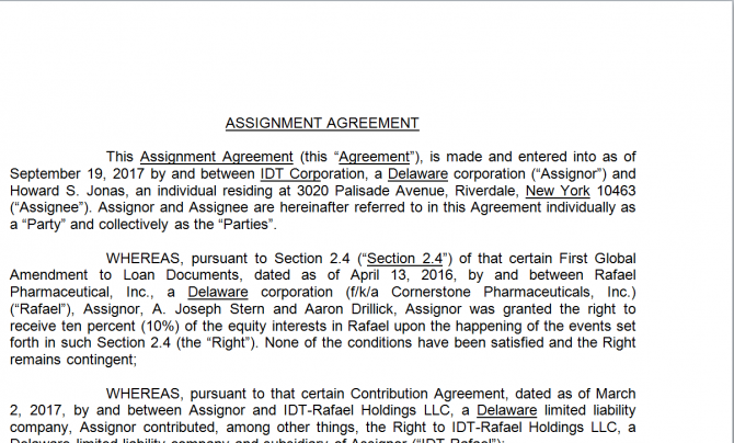 Assignment Agreement. Робочий зразок №28 зображення 1