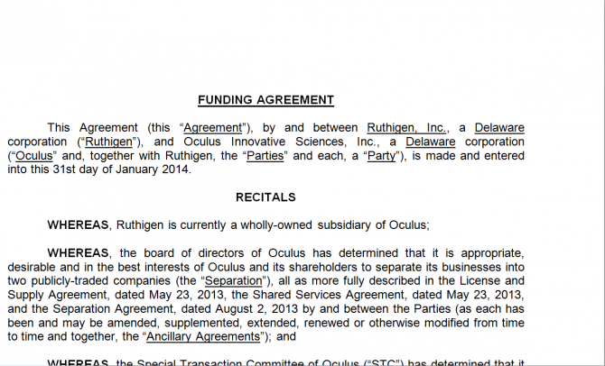 Funding agreement. Робочий зразок №12 зображення 1