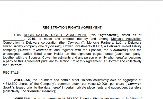 Registration Rights Agreement. Робочий зразок №1 зображення 1