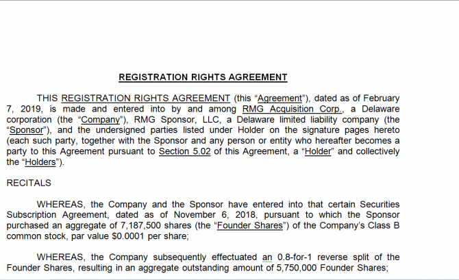 Registration Rights Agreement. Робочий зразок №9 изображение 1