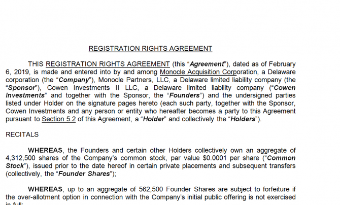 Registration Rights Agreement. Робочий зразок №13 зображення 1