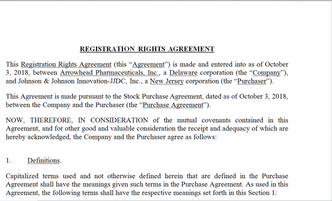 Registration Rights Agreement. Робочий зразок №24 изображение 1