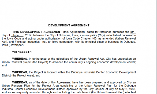 Development Agreement. Робочий зразок №2 изображение 1