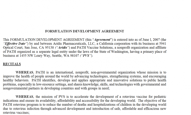 Development Agreement. Робочий зразок №3 изображение 1