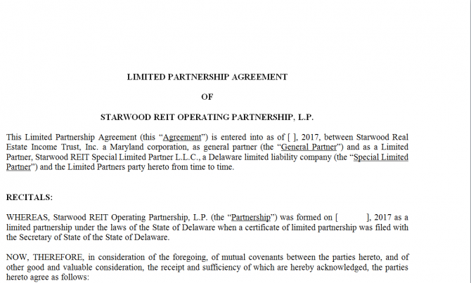 Limited Partnership Agreement. Робочий зразок №5