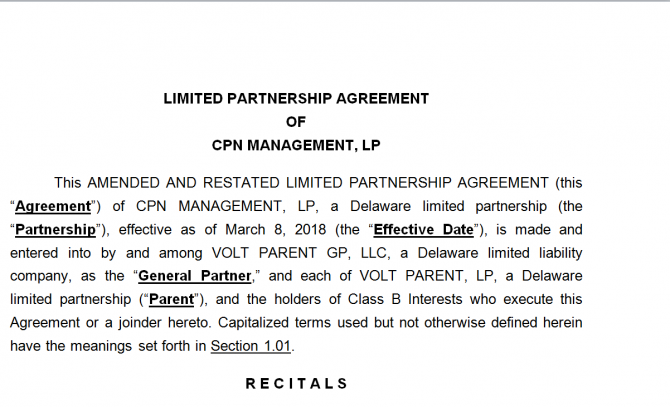 Limited Partnership Agreement. Робочий зразок №7