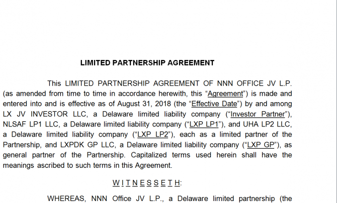 Limited Partnership Agreement. Робочий зразок №9 изображение 1
