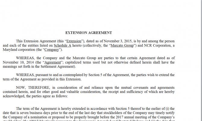 Extension Agreement. Робочий зразок №4 зображення 1