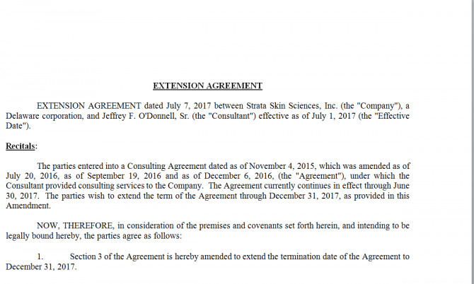 Extension Agreement. Робочий зразок №5 изображение 1
