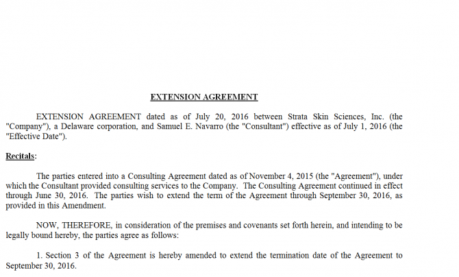 Extension Agreement. Робочий зразок №23