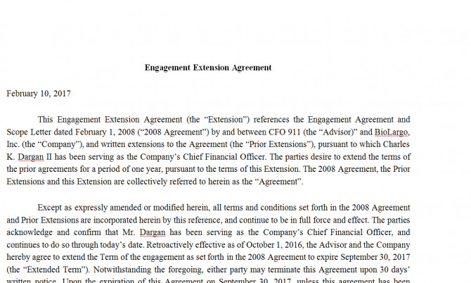 Extension Agreement. Робочий зразок №25