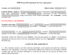 PHP Project Development Services Agreement изображение 1