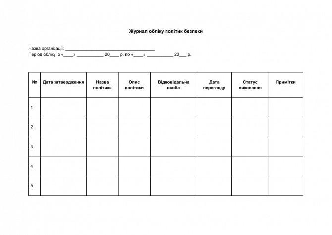 Журнал учета политик безопасности изображение 1