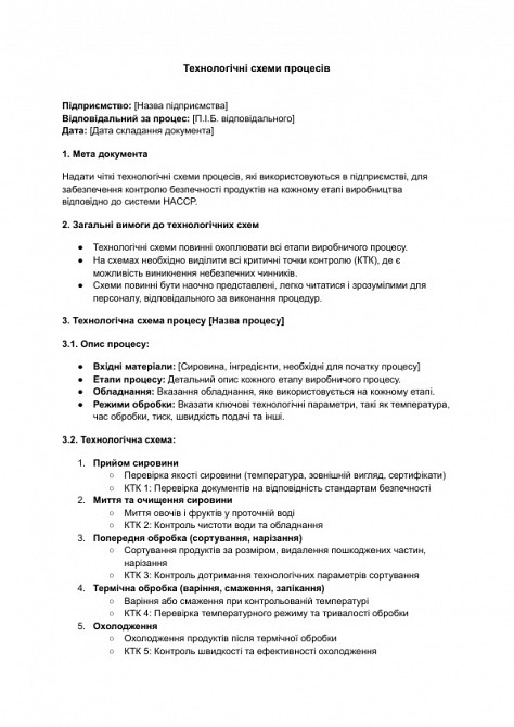 Технологічні схеми процесів зображення 1